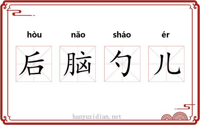 后脑勺儿