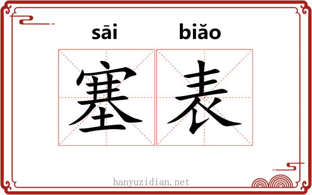 塞表 塞表