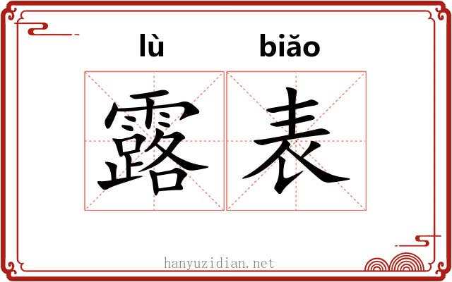 露表