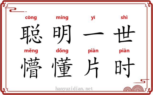 聪明一世,懵懂片时 聪明一世,懵懂片时