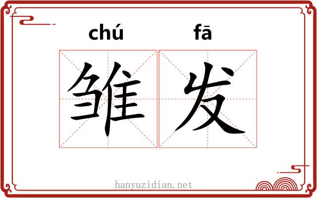 雏发 雏发