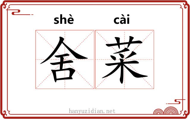 舍菜
