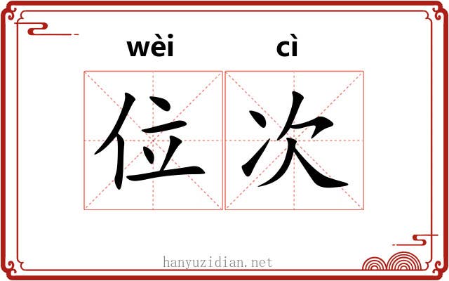 位次 位次