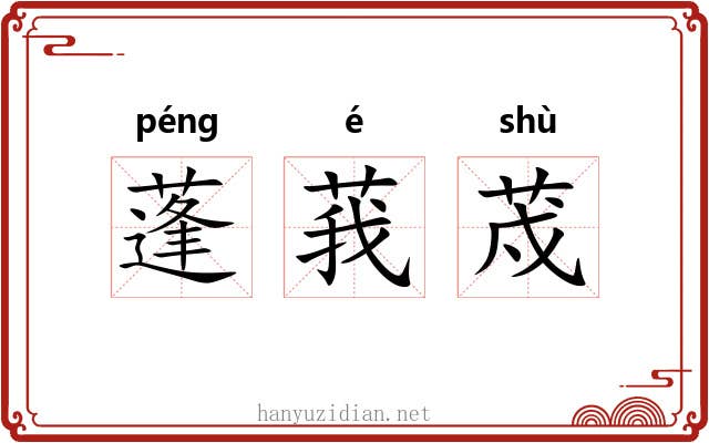 蓬莪荗 蓬莪荗