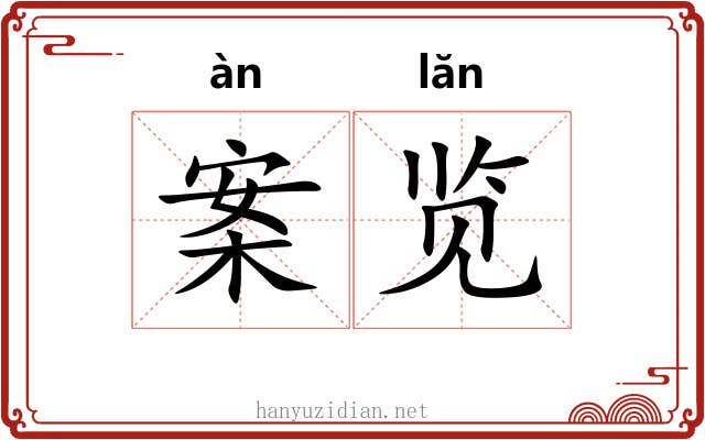 案览
