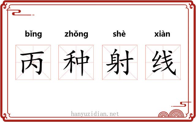 丙种射线 丙种射线