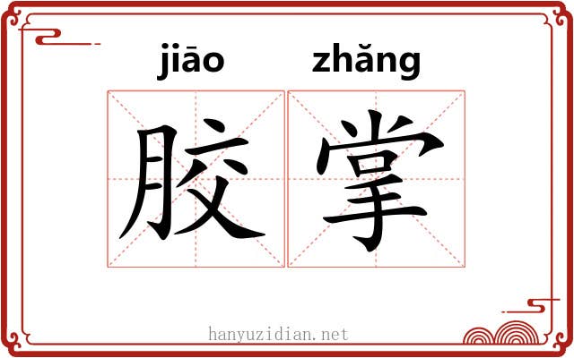 胶掌 胶掌