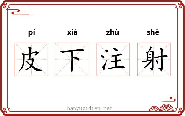 皮下注射 皮下注射