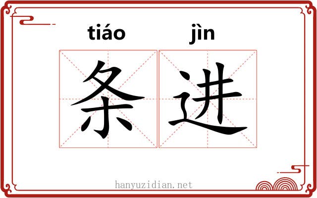条进 条进