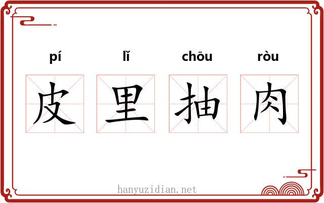 皮里抽肉 皮里抽肉
