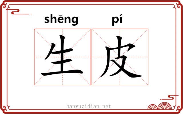 生皮 生皮