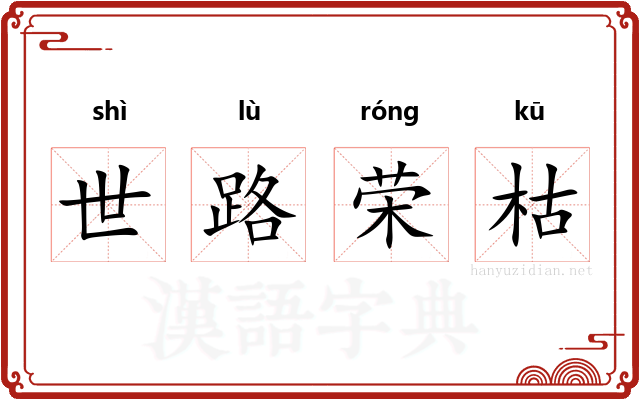 世路荣枯