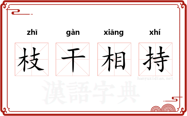 枝干相持