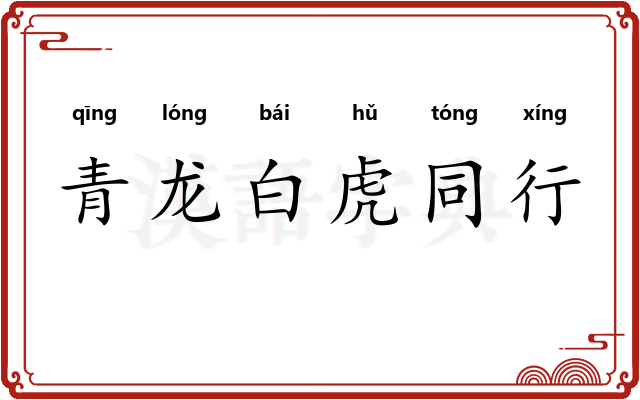 青龙白虎同行