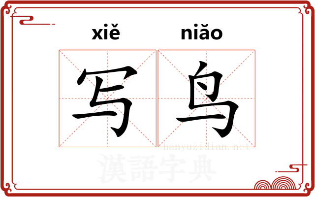 写鸟
