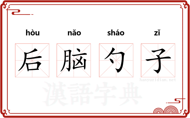 后脑勺子