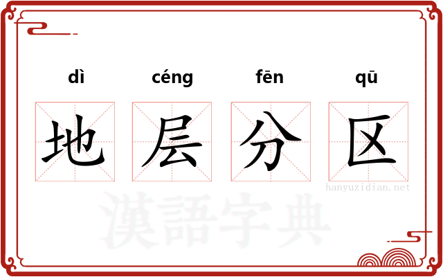 地层分区 地层分区