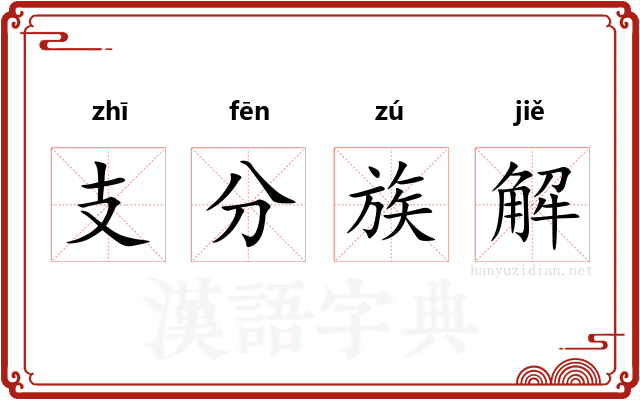 支分族解 支分族解