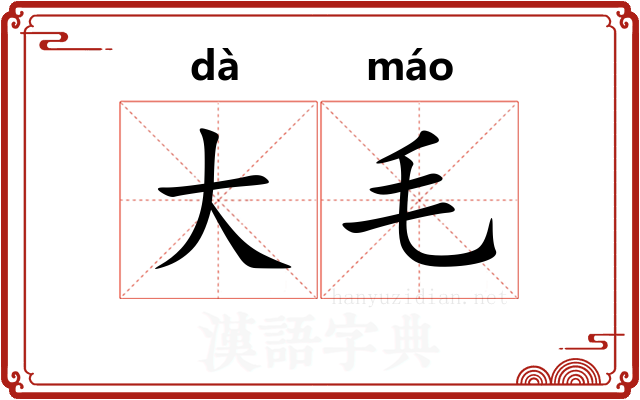 大毛