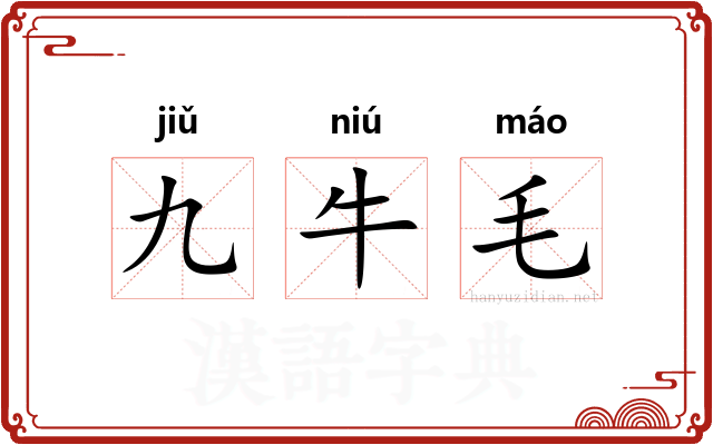 九牛毛