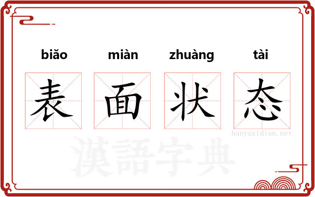 表面状态