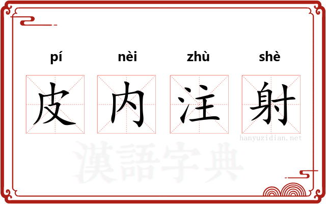皮内注射 皮内注射