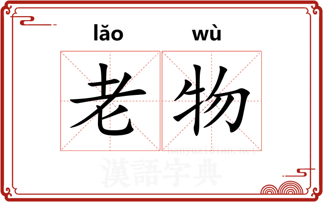 老物 老物
