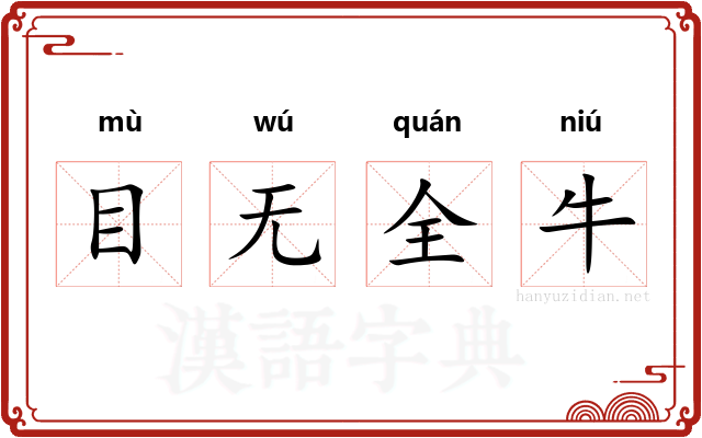 目无全牛