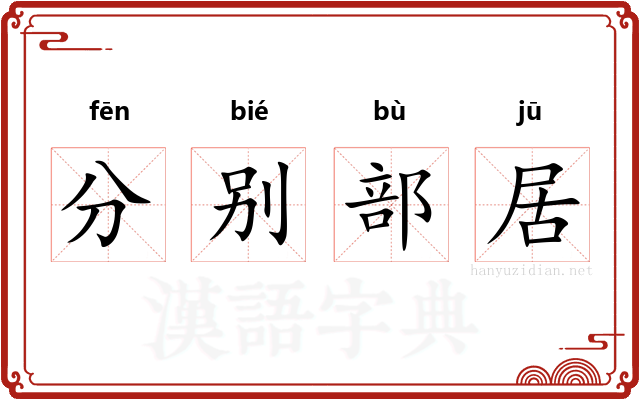 分别部居