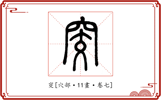 窔