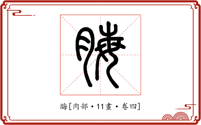 脢