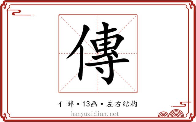 傳 傳