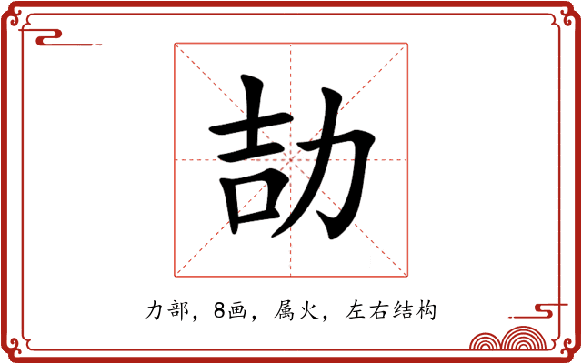 劼 劼