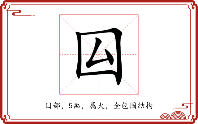 囜 囜