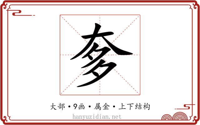 奓 奓