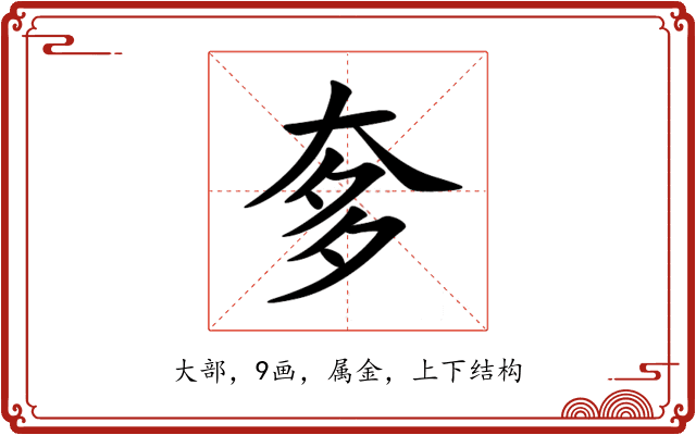 奓 奓