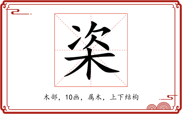 栥 栥