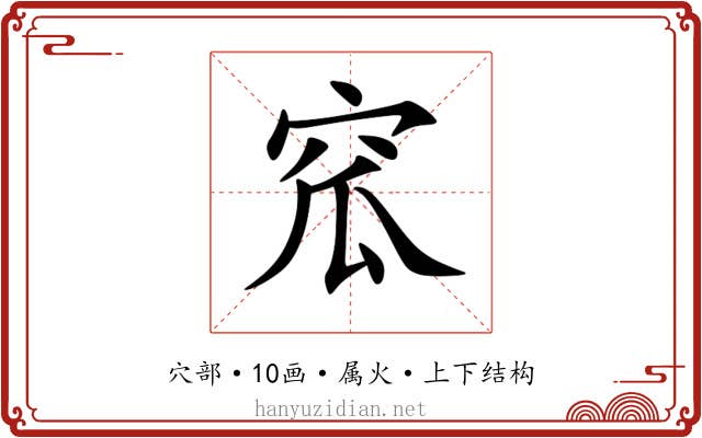 窊 窊