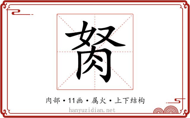 胬 胬