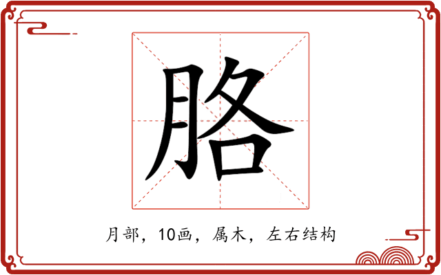 胳 胳