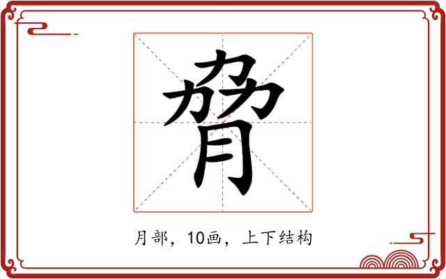 脅 脅
