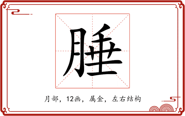腄 腄