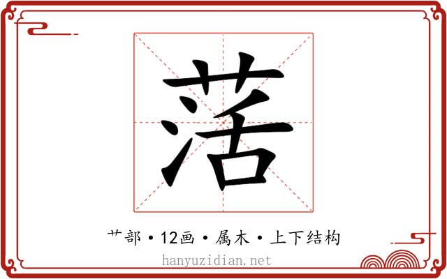 萿 萿
