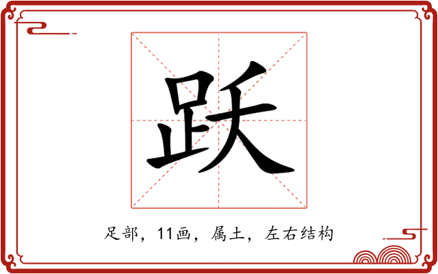 跃 跃