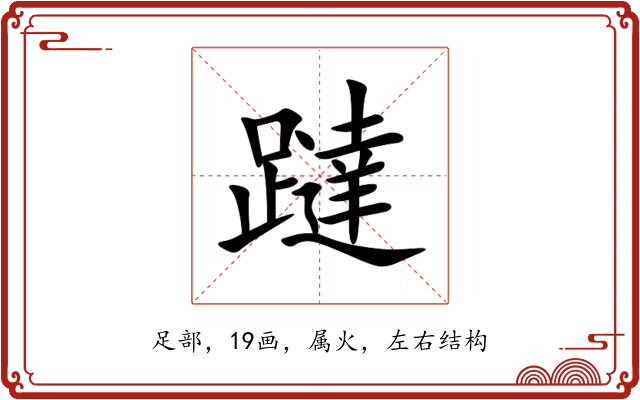 躂 躂