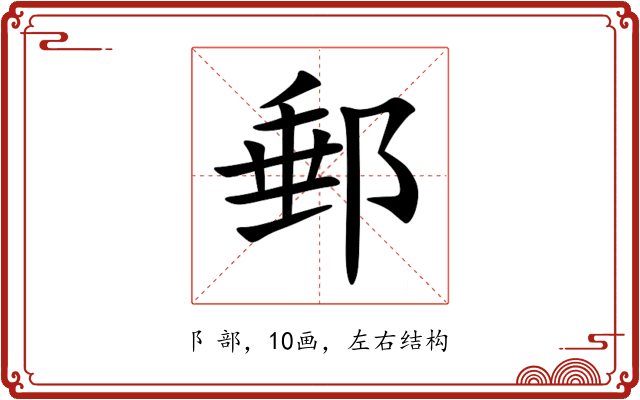郵 郵