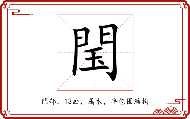 閠 閠